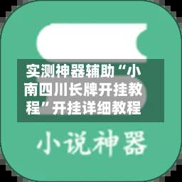 实测神器辅助“小南四川长牌开挂教程”开挂详细教程-第1张图片