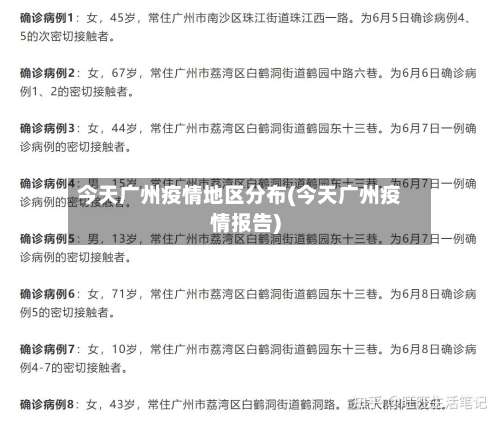 今天广州疫情地区分布(今天广州疫情报告)-第1张图片